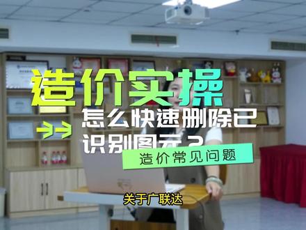 造价常见问题:如何快速批量删除已识别图元?#工程人 #工程 #造价培训 #一砖一瓦石家庄造价培训 #建筑