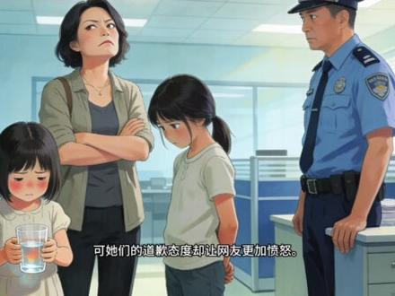 女孩打翻水杯后续:母亲正脸被扒,疑出言反驳网友,丢人丢到国外#社会百态 #社会百态真实事件 #家庭教育 #人物故事 #热门