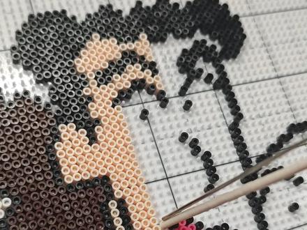 拼豆滑豆声音舒适
拼大图会滑豆就很爽
#拼豆