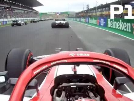 第一视角感受狂飙模式,莱科宁一圈超10人#f1 #莱科宁