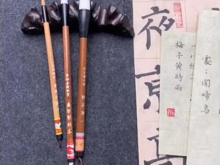 怎么判断一支毛笔适合写多大的字呢?#书法 #写字是一种生活 #文房四宝 #毛笔字 #写字 @DOU+小助手 @抖音小助手