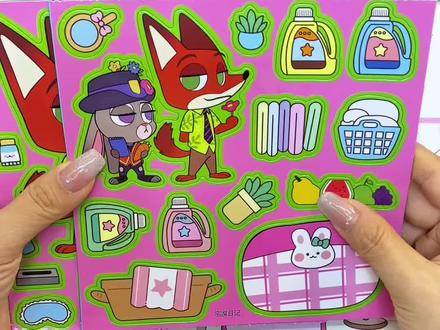 期待已久的疯狂动物城磁吸安静书终于来啦 尼克朱迪的宅家日常也太精彩了吧#儿童玩具 #疯狂动物城安静书 #磁吸安静书 #安静书 #朱迪尼克