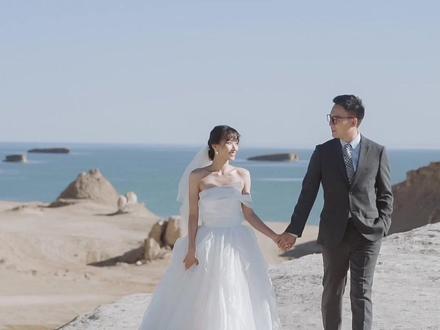 终于把《慢慢喜欢你》拍成了我的婚礼开场MV!全场来宾都甜到啦💕 这可能是最适合结婚放的一首歌了吧~#婚纱旅拍mv #青海旅拍 #直树旅拍mv
