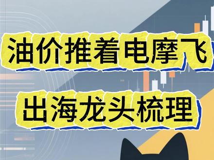 油价推着电摩飞 出海龙头梳理 #热点 #爱玛 #雅迪 #行业 #股票