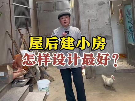 屋后建小房,该怎么设计?#宅基地建房 #农村自建房