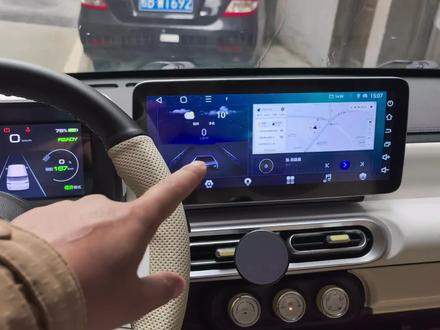 #五菱宏光mini 马卡龙三代加装大屏。 导航