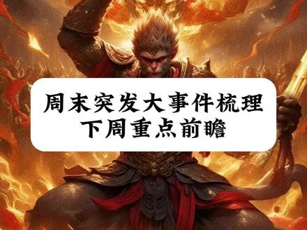周末突发大事件梳理
下周重点前瞻
