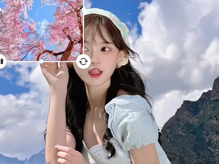 足不出户拍大片(樱花背景P图教程)来咯!#P图教程#醒图#醒图创作者#樱花#修图教程 #醒图p图教程