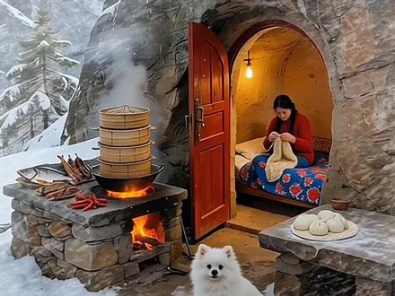 远离城市喧嚣,隐居山野洞穴。
一屋一灶一烟火,一人一犬一四季#隐居生活 #山洞隐居 #归隐山林 #远离城市的喧嚣