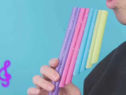 传统乐器,迄今发现的世界上最早的排箫,是距今3000年的中国西周初期的骨排箫#手工diy #亲子手工 #早教