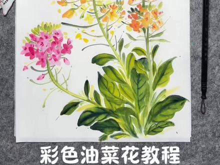 春季美术课程 第4课|春暖花开——《彩色油菜花》绘画教程分享~这个季节,你的家乡油菜花盛开了吗?应粉色宝宝们的要求,想看彩色油菜花,不出门今天也能在抖音还是那个看到哟~你喜欢吗?赶紧收藏学起来哟~#艺术种草指南 #创意美术 #春天的色彩 #拥抱春天主题画 #油菜花