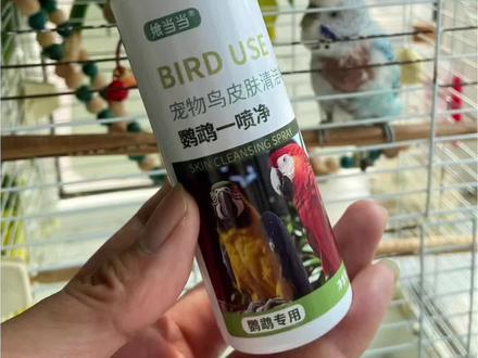 鹦鹉消杀驱虫护羽一喷净,纯植物提取,人手一瓶!#鹦鹉鸟笼专用消毒液 #鸟驱虫喷雾 #鹦鹉 #鹦鹉掉毛 #一喷净
