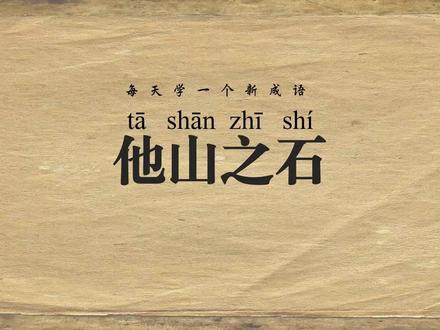 他山之石丨拿来吧你?错! #抖音精选#成语#青年创作者成长计划