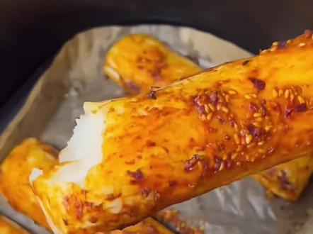 懒人美食,好吃的水磨年糕!#种草水磨年糕#空气炸锅美食