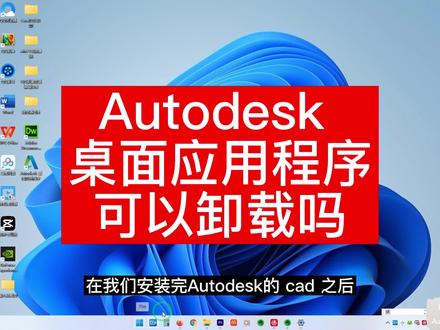 Autodesk桌面应用程序可以卸载吗 #电脑技巧 #桌面应用程序 #Autodesk