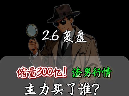 缩量300亿!渣男行情,主力买了谁? 轮动行情,人形机器人、化工、锂电、储能、太空光伏、智能电网#股票 #复盘 #化工 #机器人 #储能