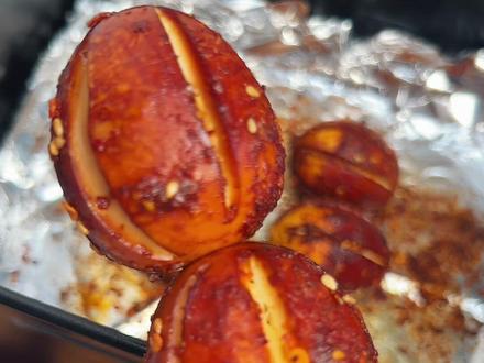 鸡蛋的2.0版本吃法来了!咸香焦脆#鸡蛋的神仙吃法 #跟着蛋神煮鸡蛋 #鸡蛋的神仙吃法 #空气炸锅美食 #六婆辣椒面万能蘸料