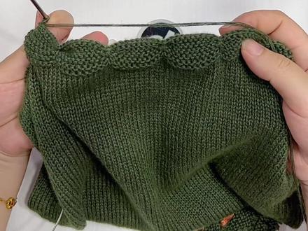 #爱生活爱编织 漂亮的裙子底边收针视频教程#我们一起织毛衣