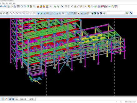#tekla #钢结构深化 CAD图纸导入模型
