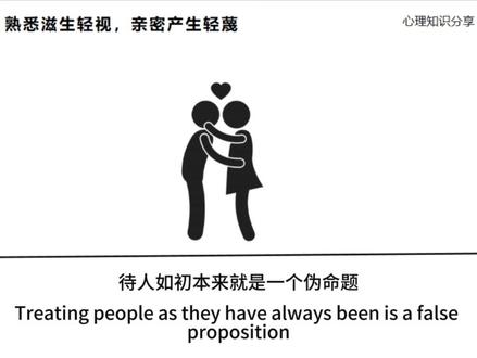 熟悉滋生轻视,亲密产生轻蔑。#情感共鸣 #亲密关系 #青年创作者成长计划 #心理学 #情感