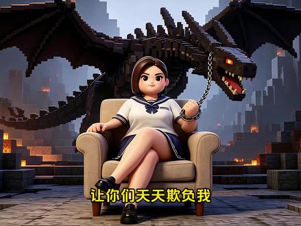 现在末影龙只听我胖包一个人的了#末影龙 #豆包 #胖包 #我的世界