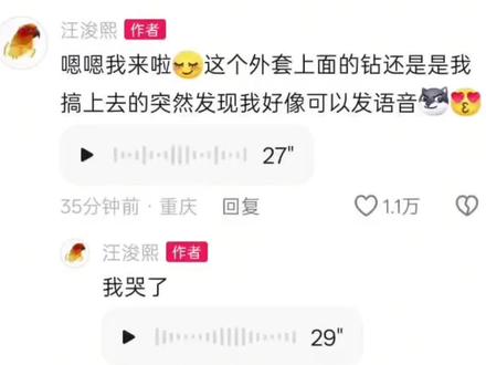 #汪浚熙 #语音条 嗯对对对对对我看得见语音条