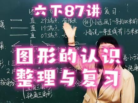 苏教六下87讲,图形的认识要记忆它们的特征,这里是图形认识的第一节整理框架#数学基础重要性 #数学复习#专业老师讲题
