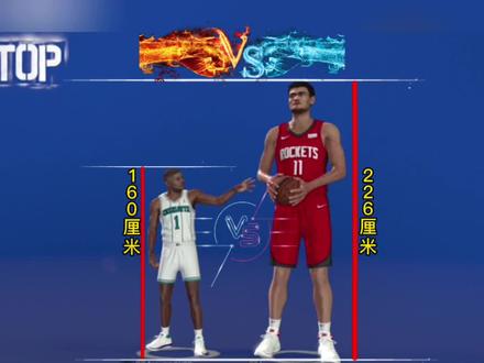 #nba2k22手游 #篮球🏀 小虫博格斯对战姚明