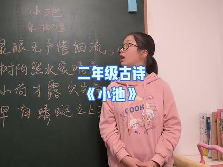 讲解小学古诗词《小池》