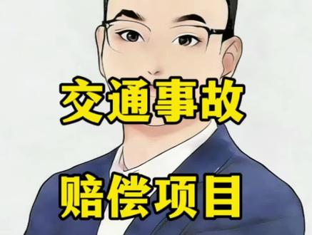 被车撞了对方全责,总共有多少赔偿项目?#交通事故#交通事故赔偿 #交通事故赔偿项目 #交通事故理赔