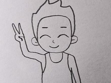 足球少年简笔画。#简笔画 #画画 #儿童简笔画