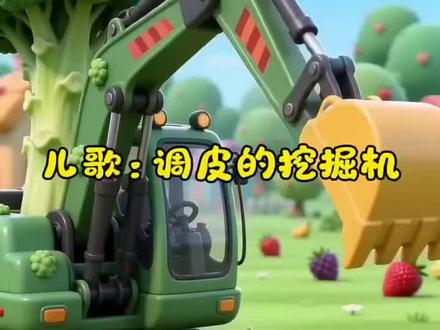 儿歌连续播放《挖掘机》#儿歌#亲子育儿幼儿启蒙益智认知