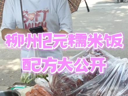 柳州两元糯米饭商用配方,一碗绿豆糯米饭小料多的很,嘎嘎好吃#糯米饭做法 #朱家糯米饭 #柳州糯米饭 #南宁糯米饭 #绿豆糯米饭