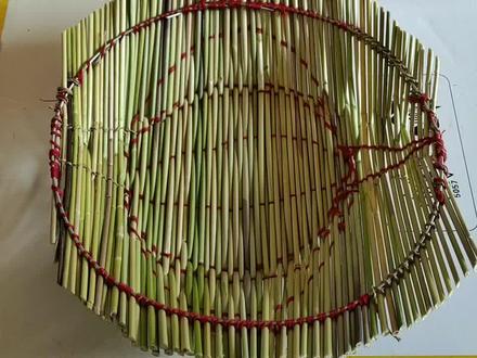 用现在的芦苇编织菜篮子,非常简单的看了你也会