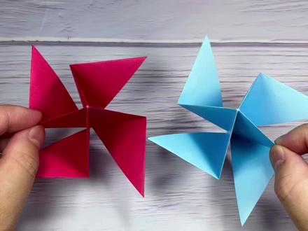 超简单的旋风小陀螺折纸,1分钟就能学会,好玩的手工制作
#创作灵感 #折纸旋风陀螺 #手工