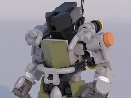 小型的乐高机甲#积木 #乐高moc - 抖音