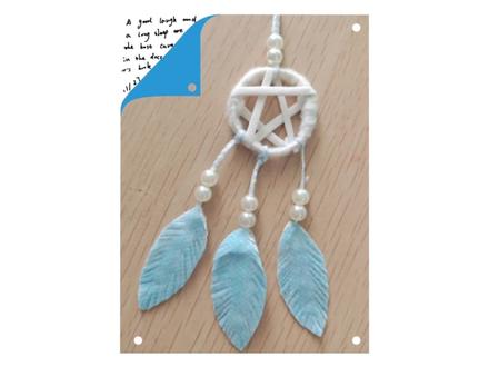 一个口罩就能做的捕梦网,教程来了#旺红#捕梦网#我要上热门