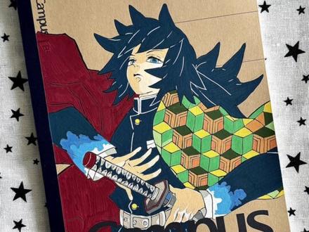 三步画出义勇桑 #富冈义勇 #义勇桑 #鬼灭之刃 #手绘临摹 #痛本