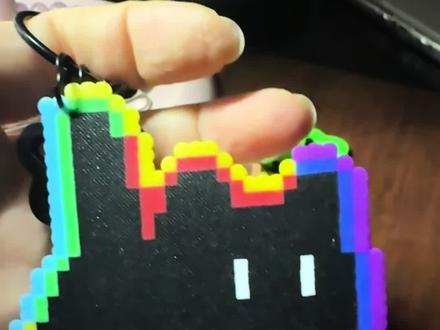 今日份拼豆 炸毛猫#拼豆 #手工diy