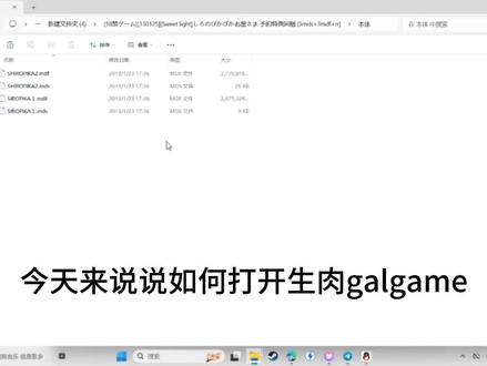 如何打开galgame以及免认证补丁和字体缺失问题解决办法,上述内容皆为自己摸索以及贴吧查找,工具请到q1049删559删51删0下载。#galgame #galgame启动 #galgame群 #galgame群聊