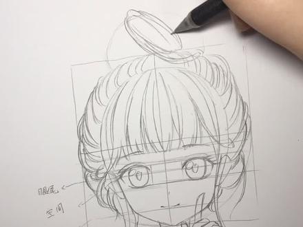 教你画。丸子头,喜欢吗?@卡迷卡通