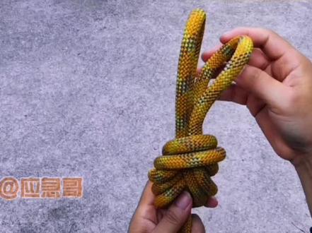 兔耳结常用于双锚点,安全可靠绳环可调,操作简单易学易用,建议收藏备用!#绳结 #绳结教程 #蓝朋友 #涨知识
