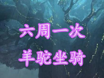 六周一次的羊驼坐骑来啦!!#游戏 #wow #魔兽世界 #经典游戏