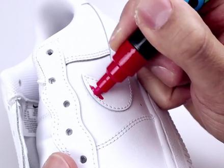 如何绘制一双属于自己的纯白空军。#af1 #涂鸦 #绘画鞋子