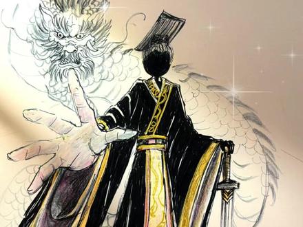 “千古一帝,万事功绩”我眼中的历史人物-秦始皇嬴政 音频:忘川风华录#秦始皇 #嬴政 #人体画画大挑战 #创作者中心 #创作灵感