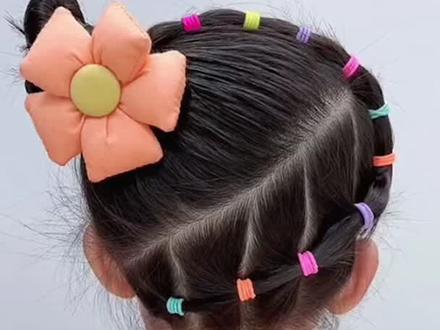 小公主二年级发型太漂亮了吧#儿童编发 #扎发教程 #女儿就是用来打扮的 #上学发型 #抖音小助手