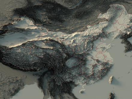 中国地形(四大高原 四大盆地 三大丘陵 三大平原) #地图 #高原 #盆地 #丘陵 #平原 #中国地图