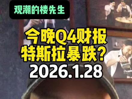 今晚Q4财报,特斯拉将暴跌?#美股 #港股 #科技巨头