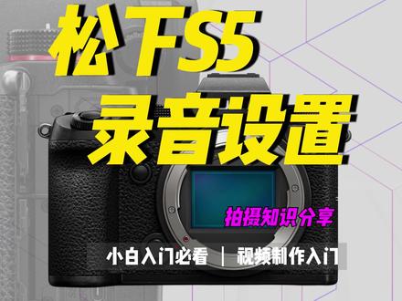 松下全画幅微单S5录音设置#摄影技巧 #摄影摄像 #松下微单 #摄影小白#摄影培训 #羊叔叔的课 @DOU+小助手