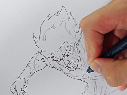 没有天赋,那就重复 #迈特凯#火影忍者#画画